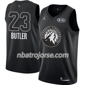 Män Minnesota Timberwolves Tröja Jimmy Butler 23 2018 All Star Jordan Brand Svart Swingman